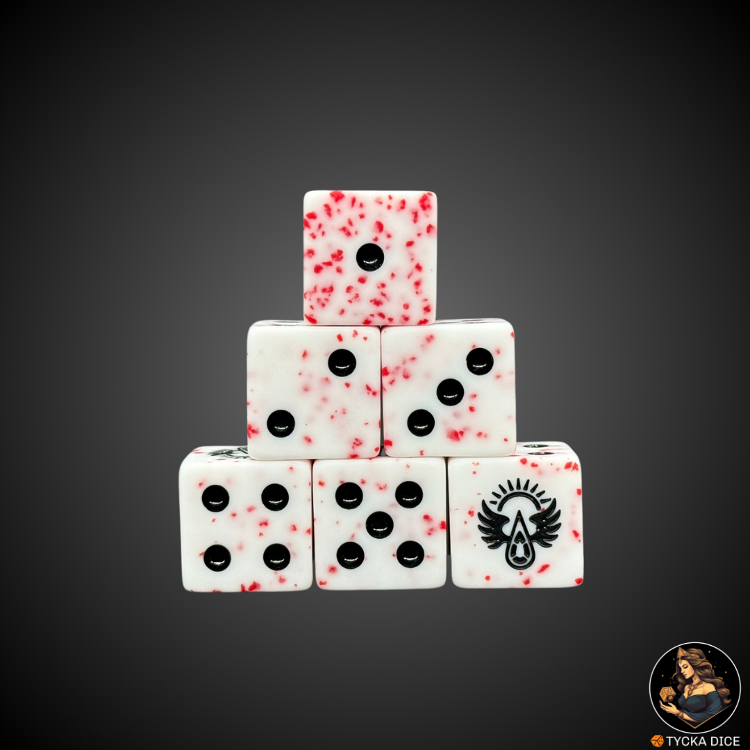 Solar Wings - Matte White Bloodspatter | DICE