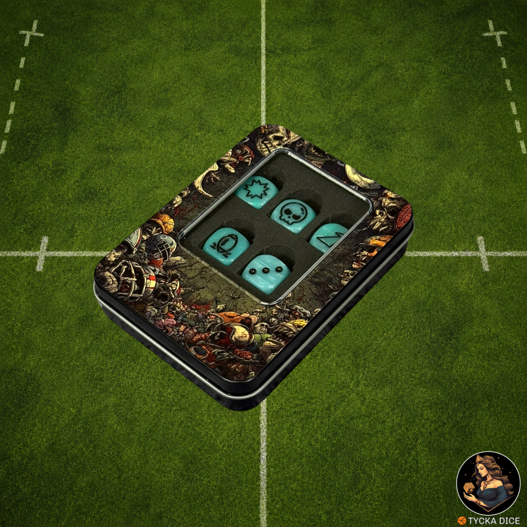 Fantasy Football Dice Ice Blue - Coach's Box | TYCKA DICE