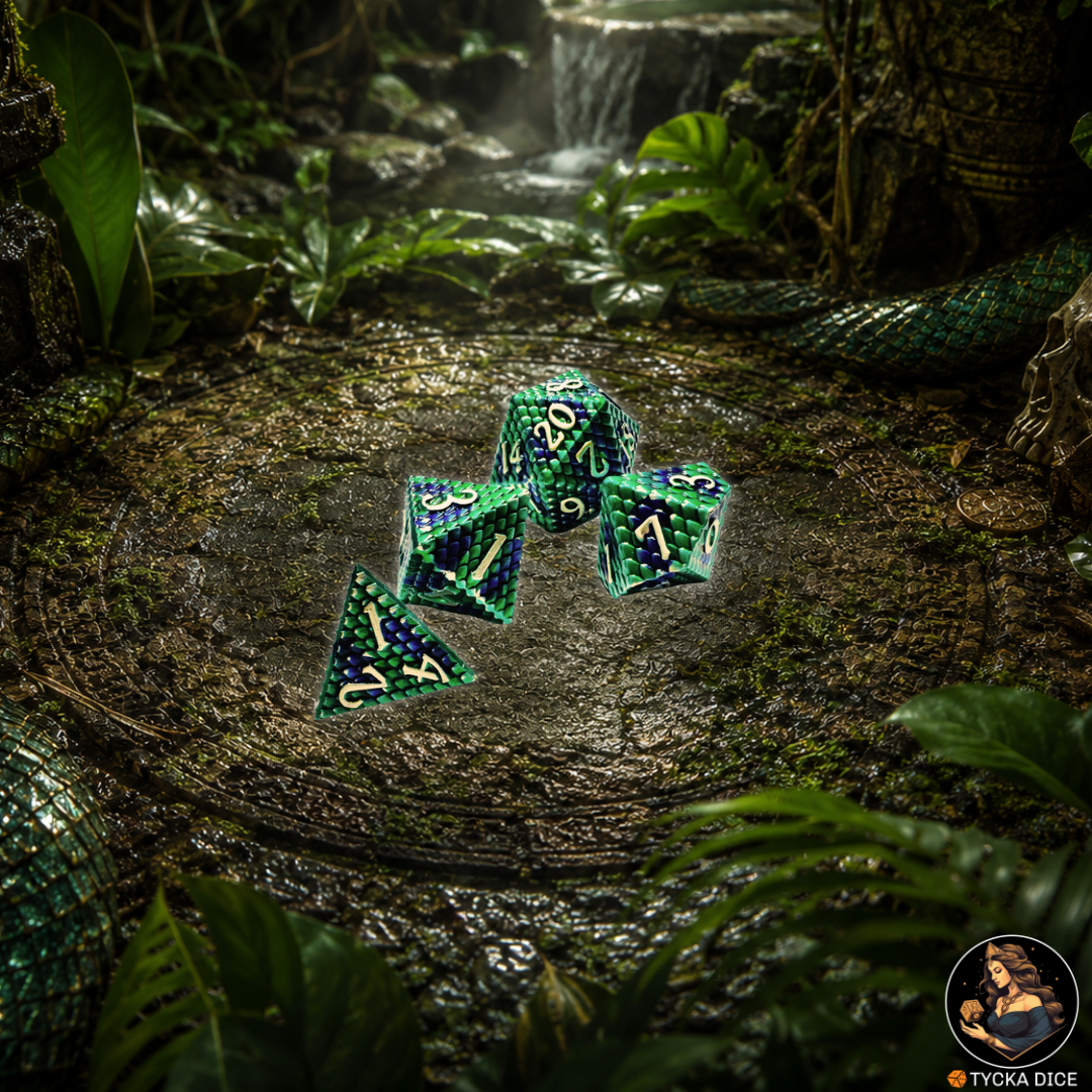 NAIAD Metal RPG Dice Set | TYCKA DICE