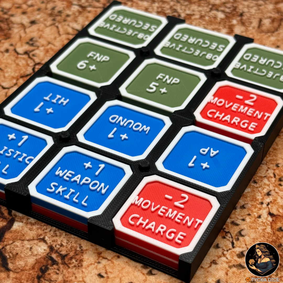 Sci-Fi Core Set – Token Box System (48 Tokens)