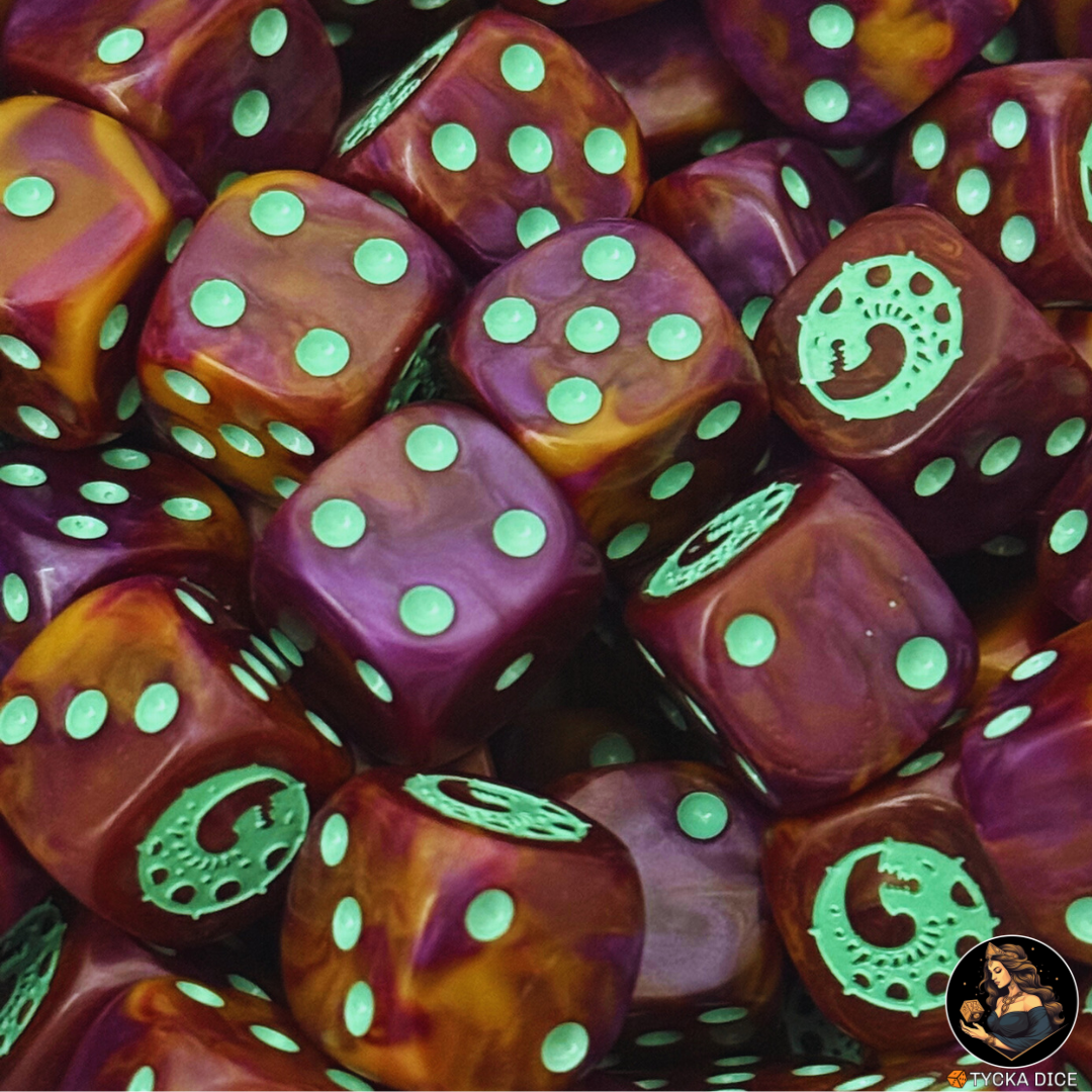 Broodborn Collective Dice Set — sci-fi wargame dice, rounded corners | TYCKA DICE
