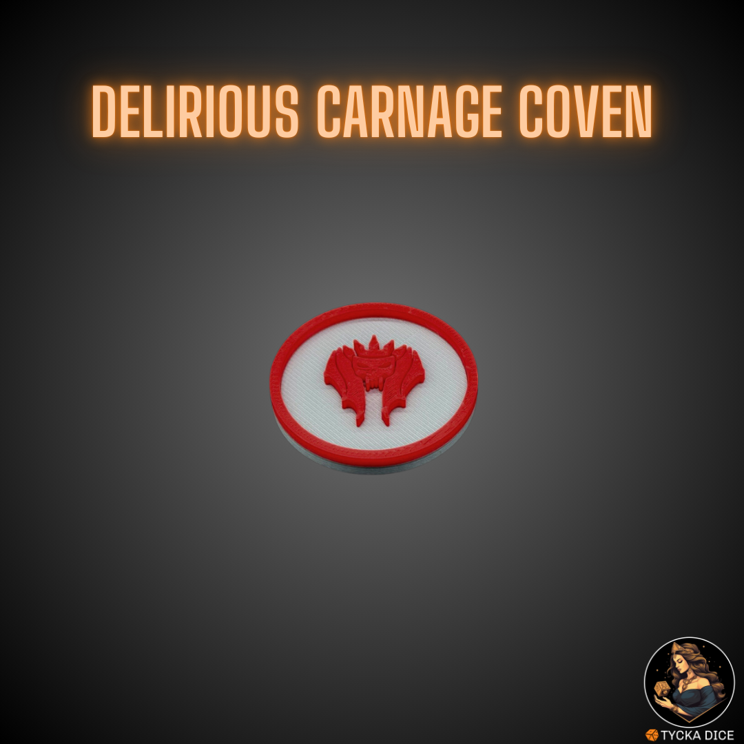 40mm token – Delirious Carnage Coven – collectible undead theme