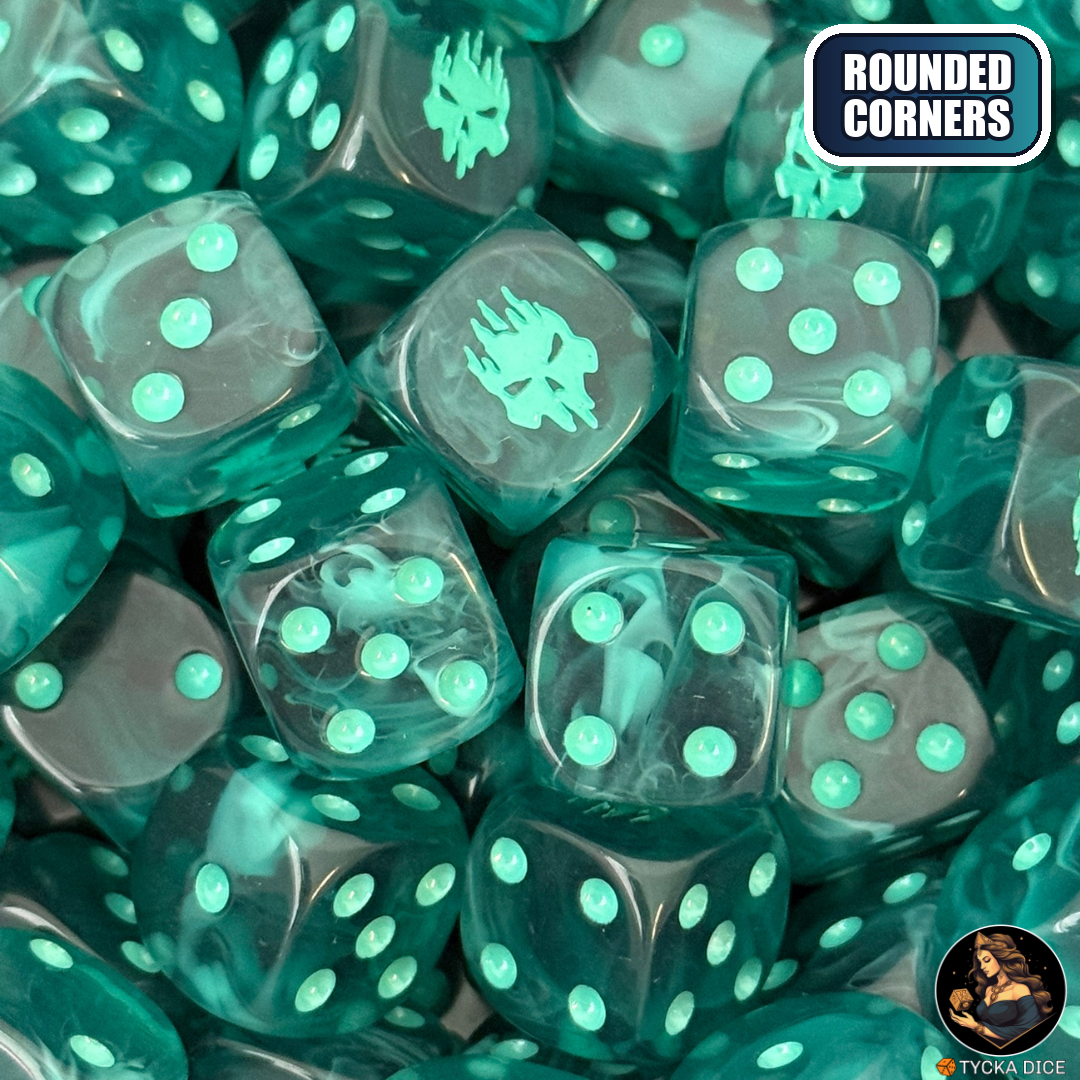 Spectral Doom - Translucid Blue Dice Set — wargame dice | TYCKA DICE