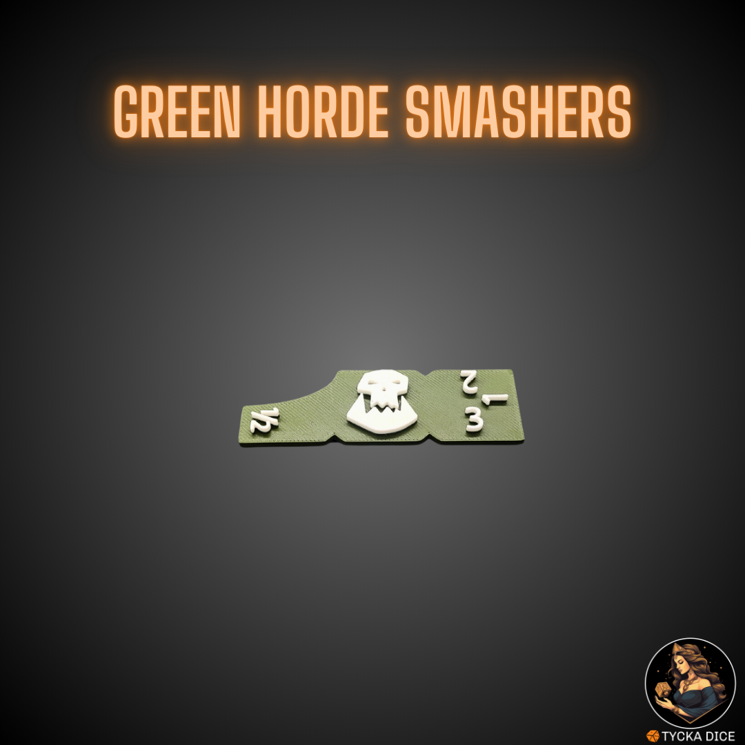 3-inch combat gauge – Green Horde Smashers SQUARED edition