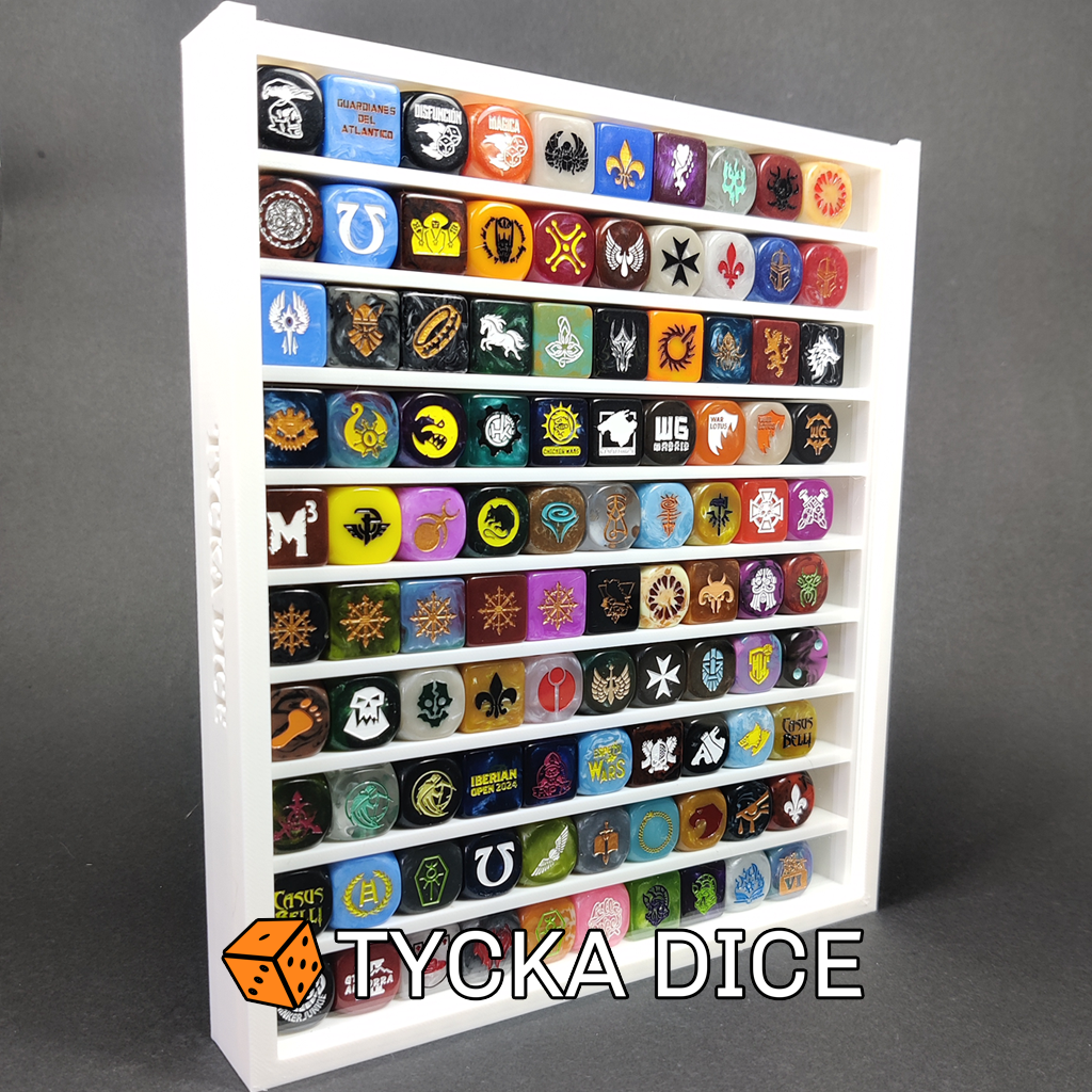 3D - Compact Premium Dice Display Cases | 100