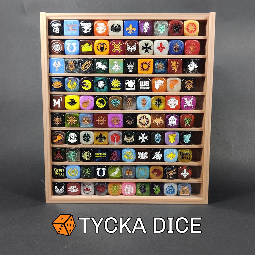 3D - Compact Premium Dice Display Cases | 100