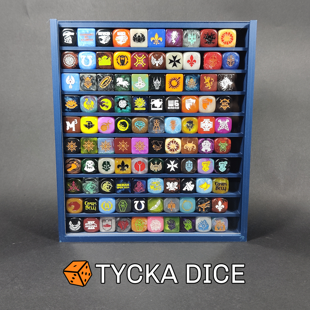 3D - Compact Premium Dice Display Cases | 100