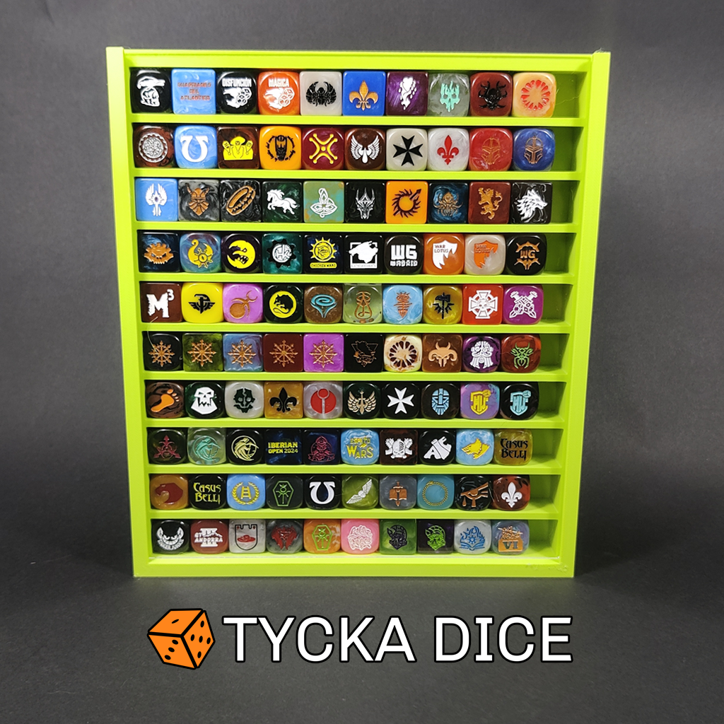 3D - Compact Premium Dice Display Cases | 100