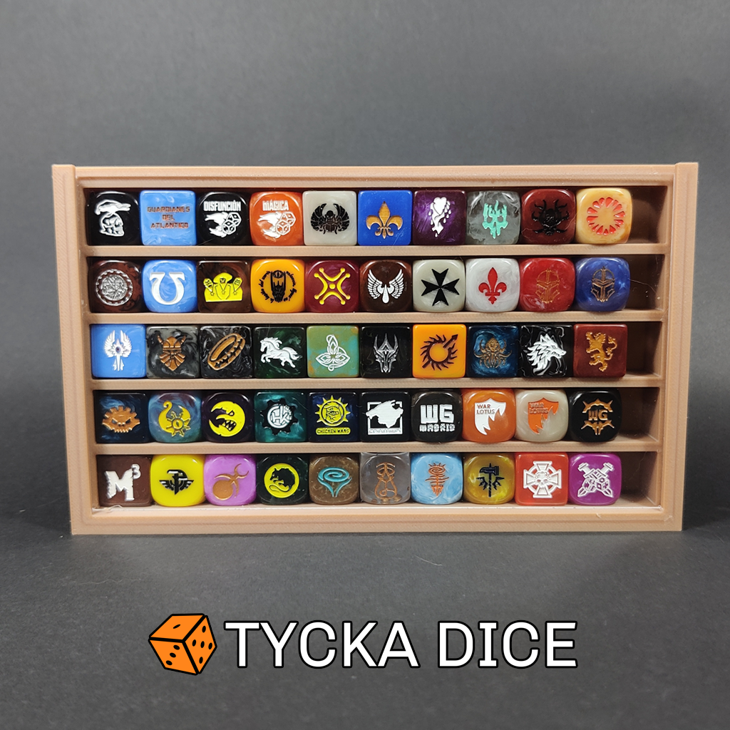 3D - Compact Premium Dice Display Cases | 50