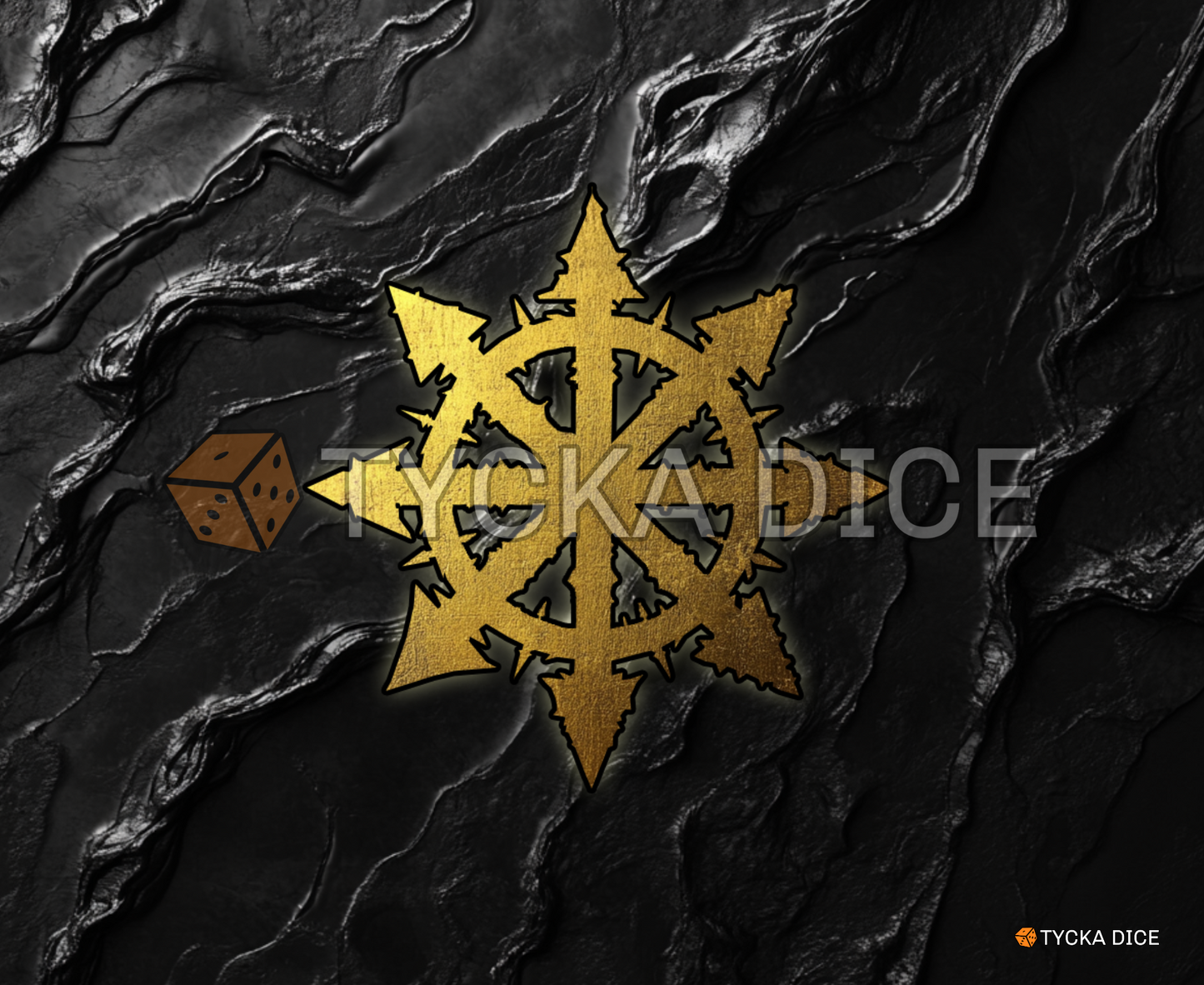 3D - WarMat || CHAOS – Interchangeable Insert for Dice Tray