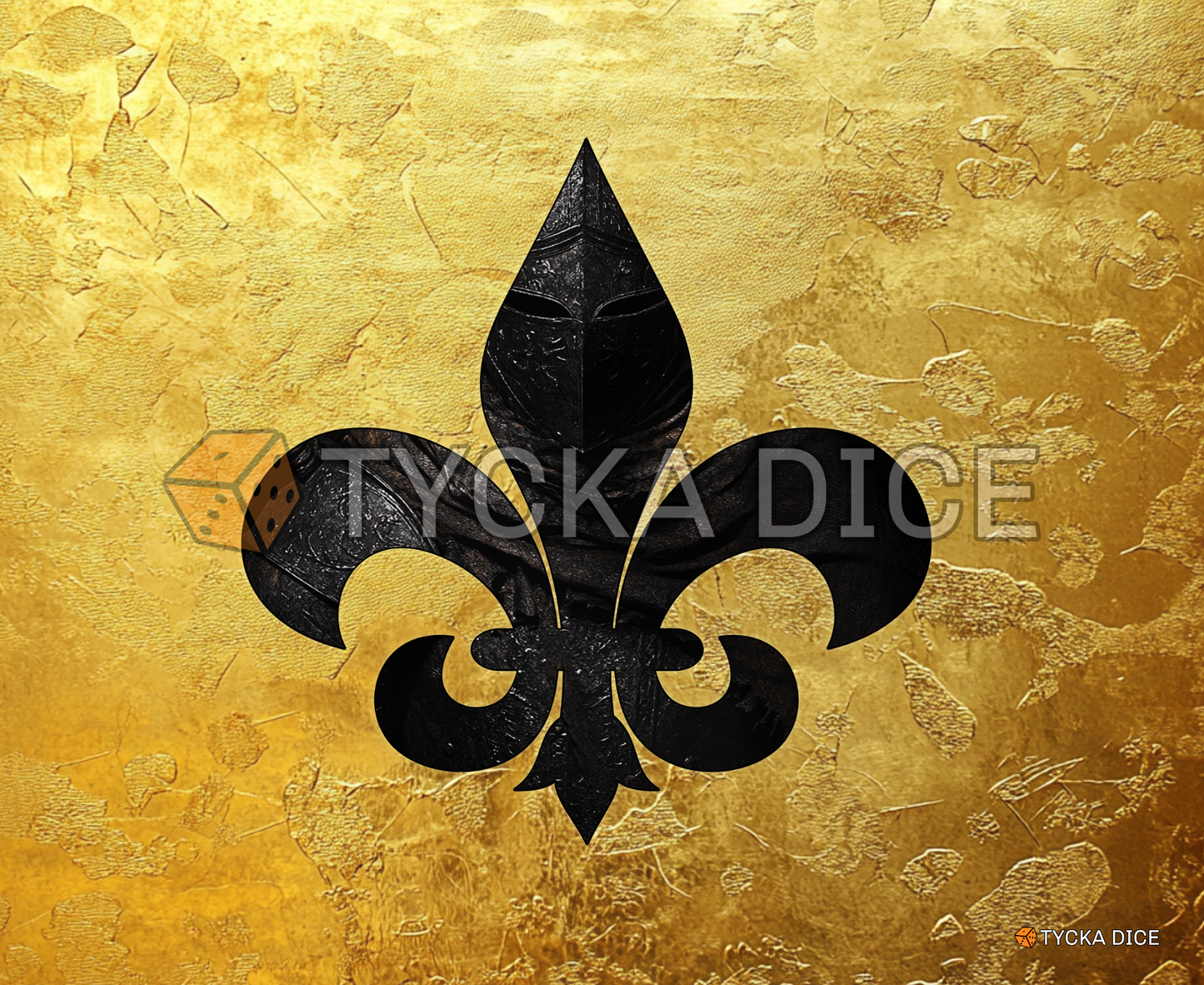 Golden edition of Heralds of Lady Lys WarMat for modular dice tray