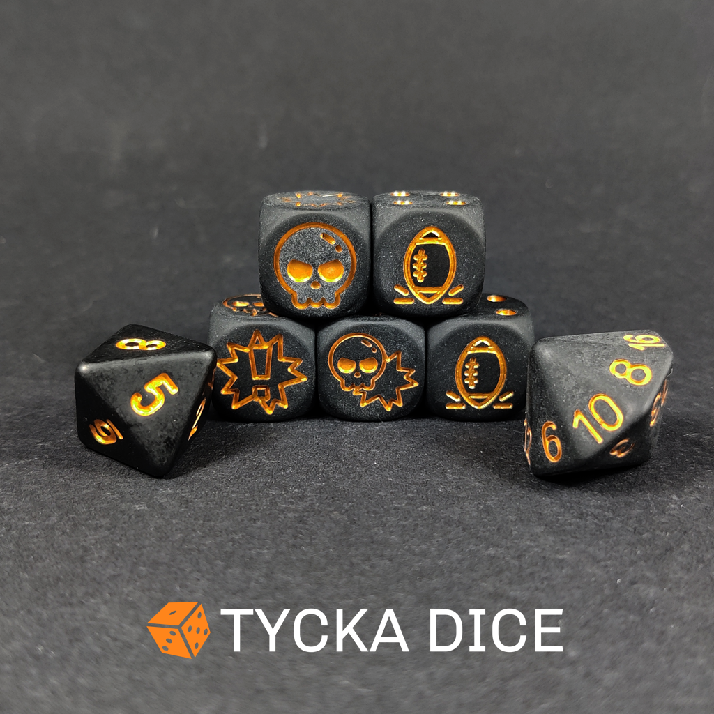 BB - Blix Bowl Dice Set - Black Gold