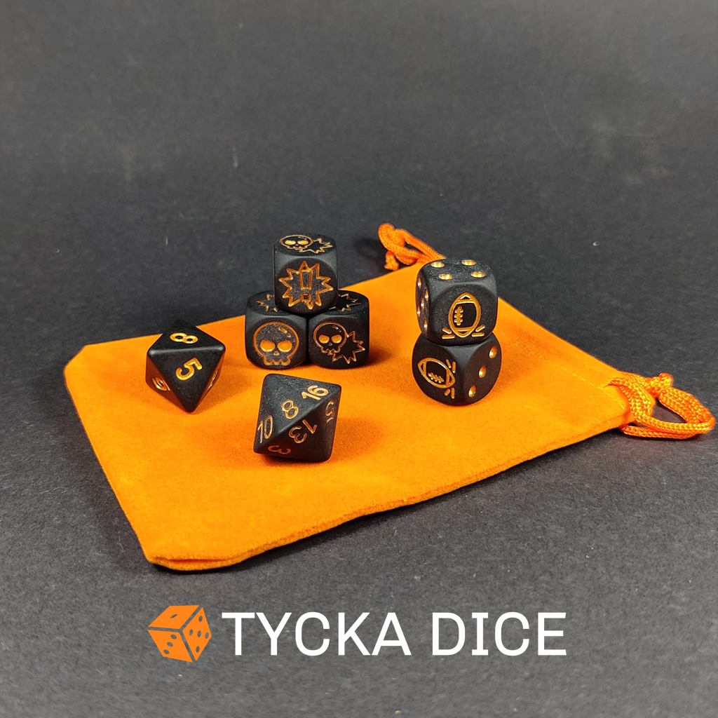 BB - Blix Bowl Dice Set - Black Gold