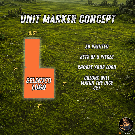 Unit Marker - 3D Printed Concept | TYCKA DICE