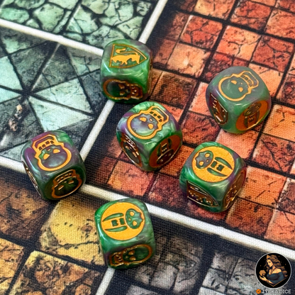 Dungeon Heroes RPG Dice – Warlock Dice Set