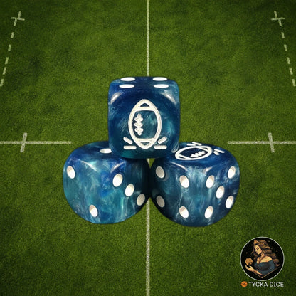 Fantasy Football Dice Classic Blue - D6 Dice | TYCKA DICE