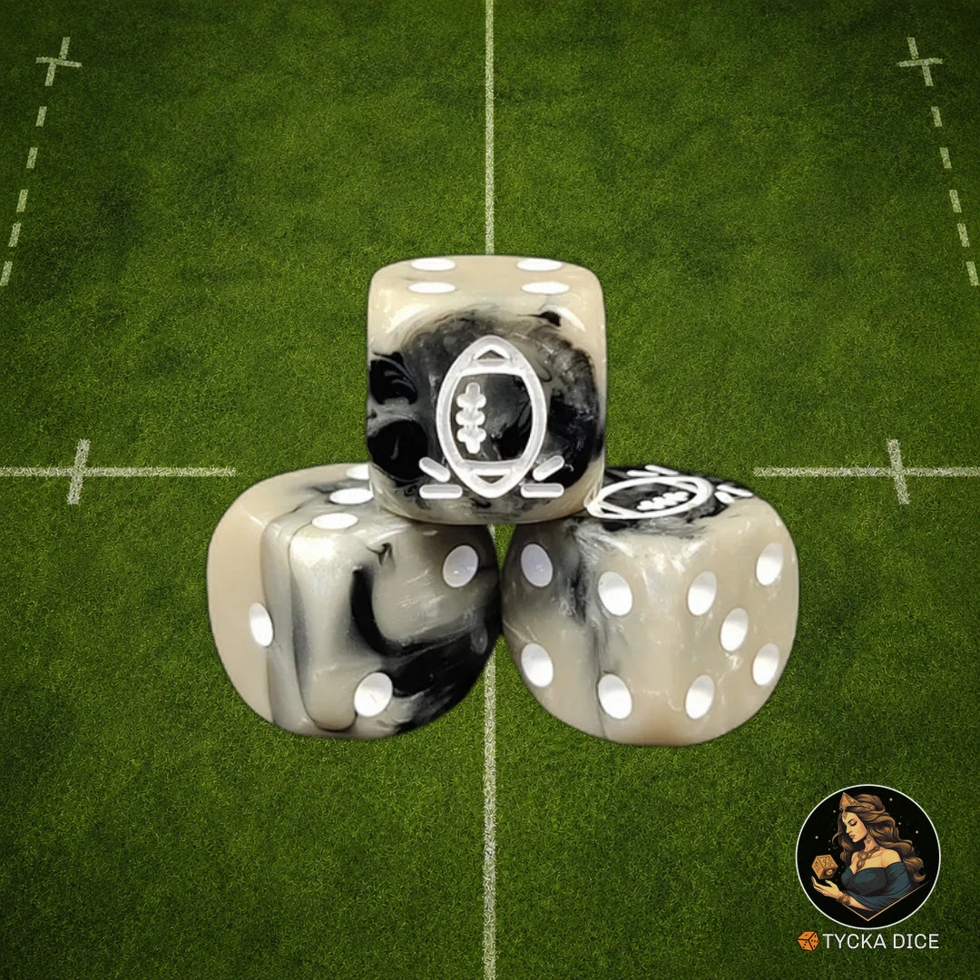 Fantasy Football Dice Rock Gray - D6 Dice | TYCKA DICE