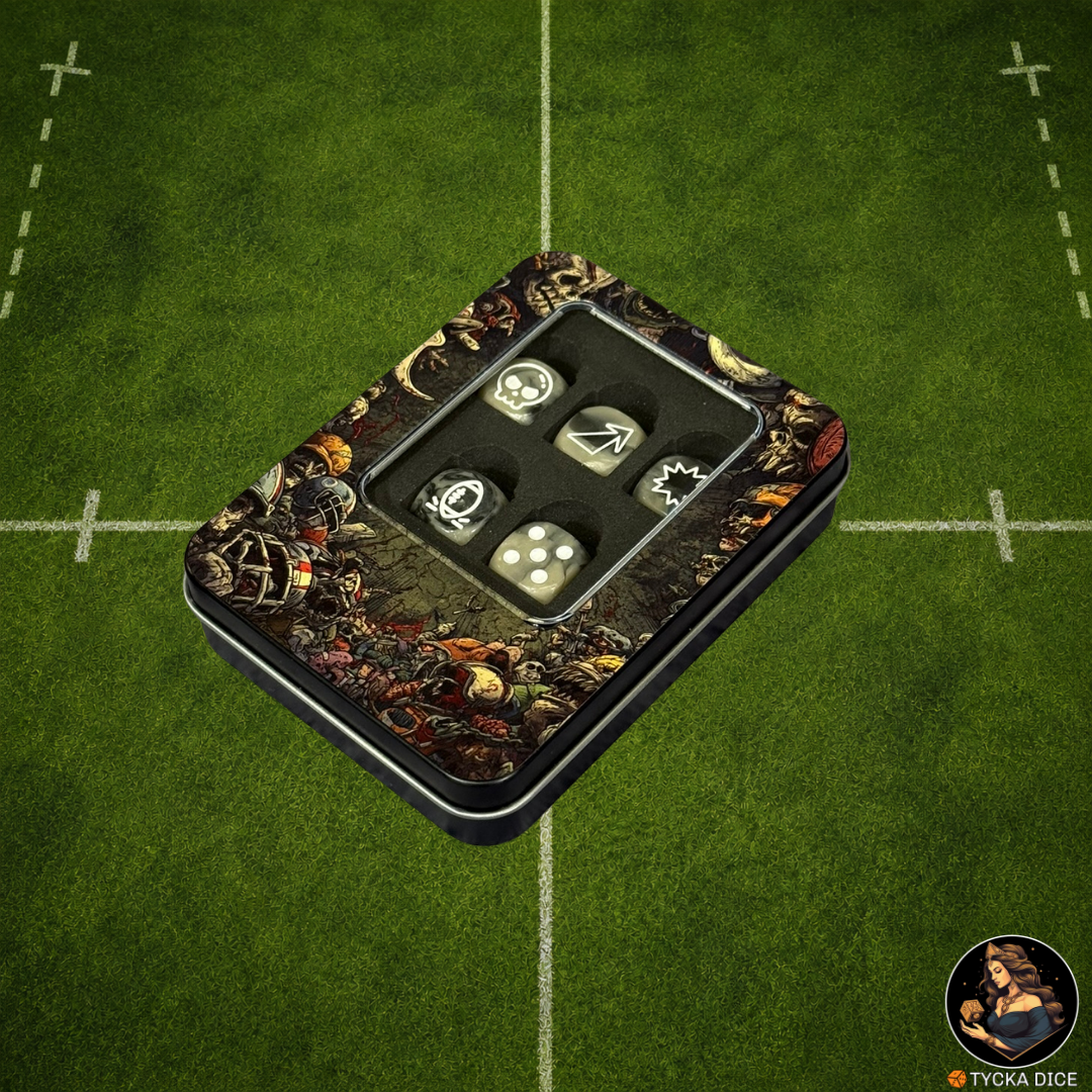 Fantasy Football Dice Rock Gray - Coach's Box | TYCKA DICE