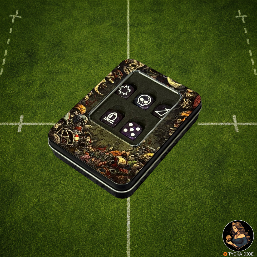 Fantasy Football Dice Classic Purple - Coach's Box | TYCKA DICE