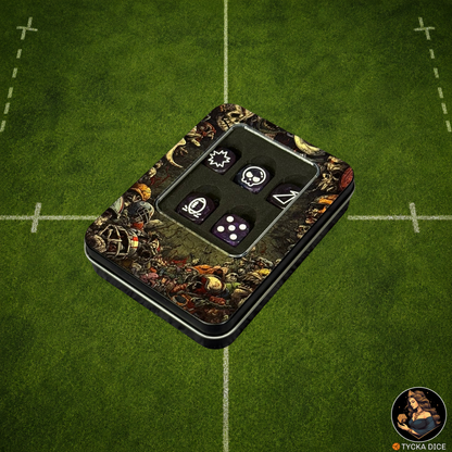 Fantasy Football Dice Classic Purple - Coach's Box | TYCKA DICE