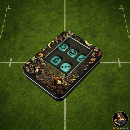 Fantasy Football Dice Ice Blue - Coach's Box | TYCKA DICE