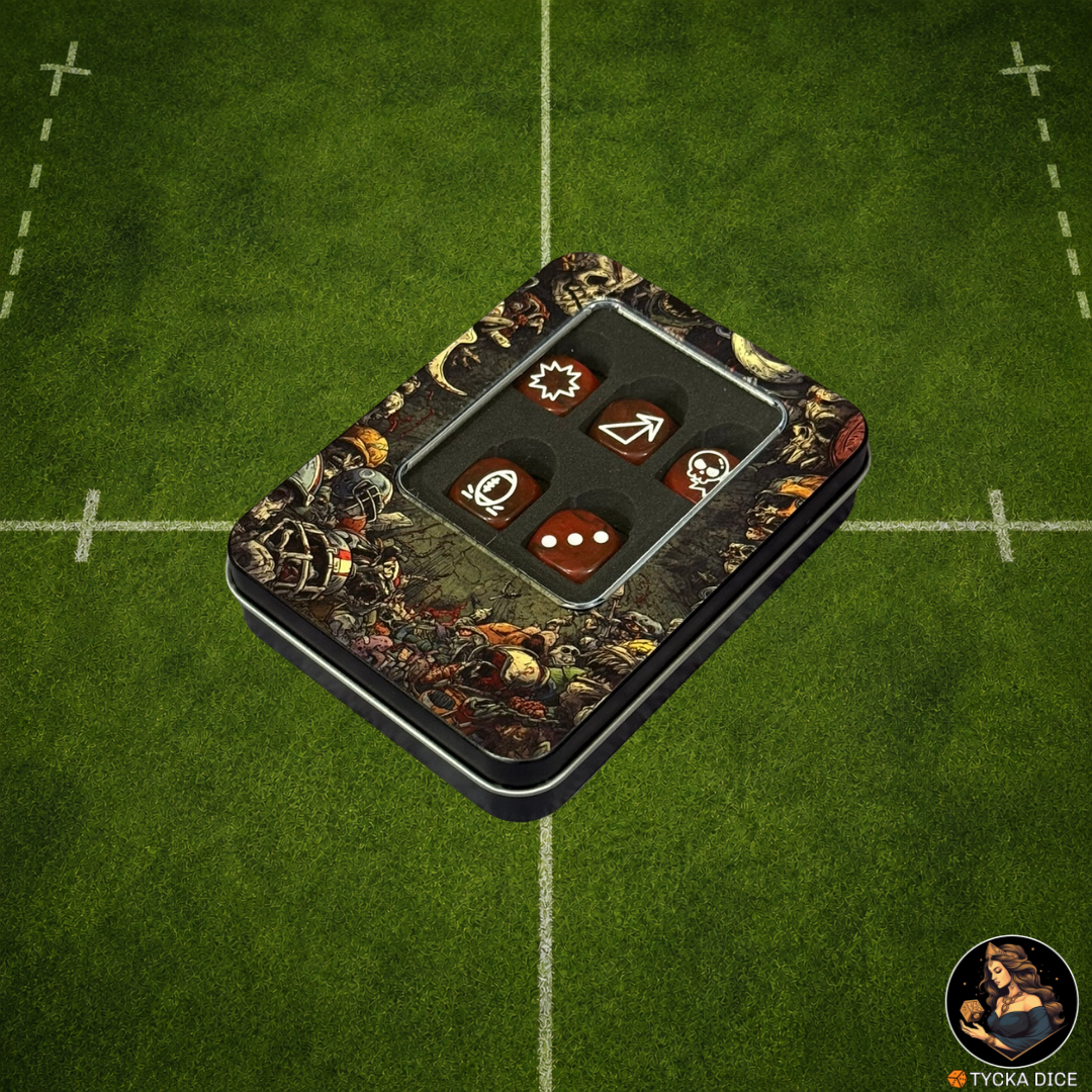 Fantasy Football Dice Classic Red - Coach Case | TYCKA DICE