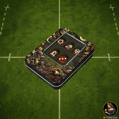 Fantasy Football Dice Classic Red - Coach Case | TYCKA DICE