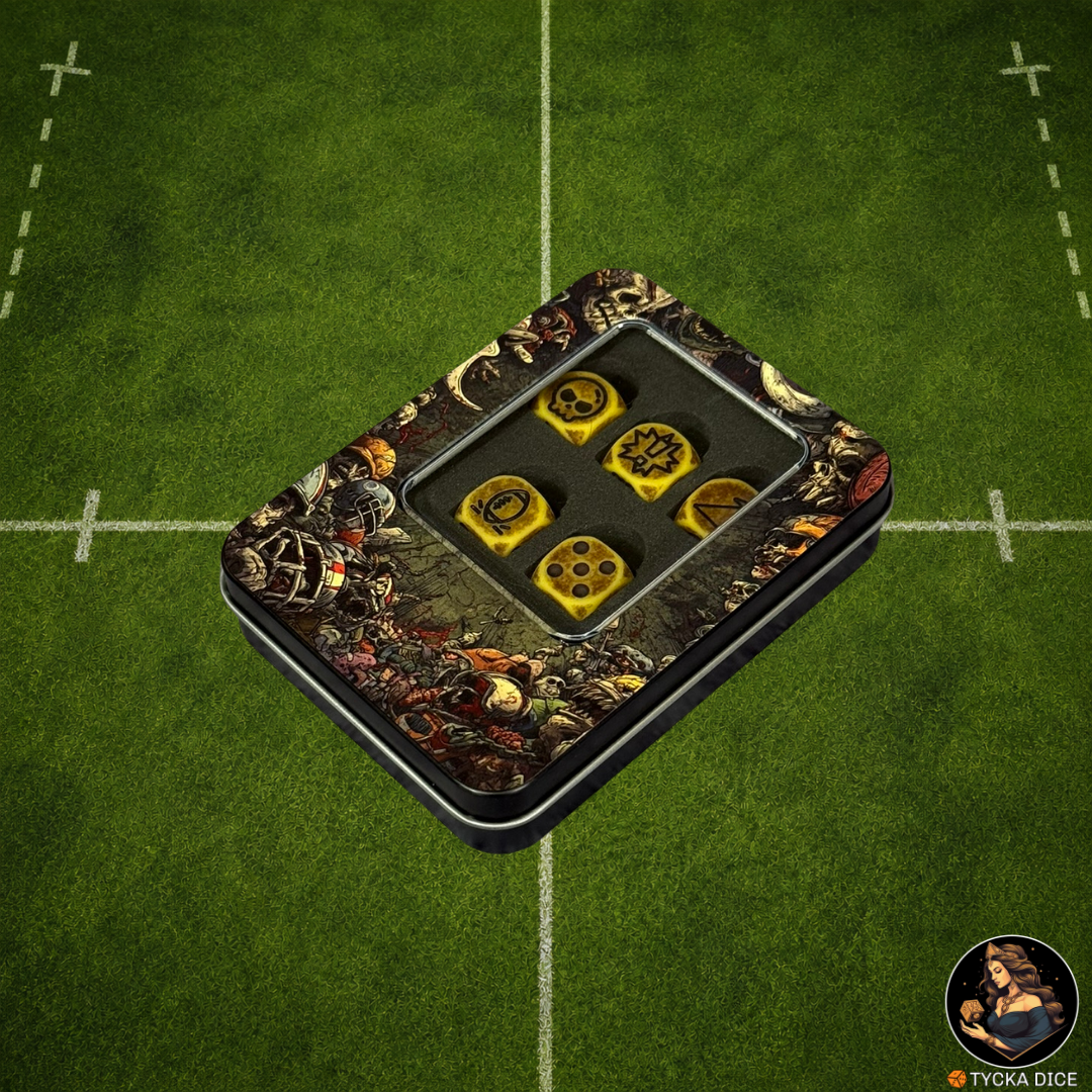 Fantasy Football Dice Antique Yellow - Coach's Box | TYCKA DICE