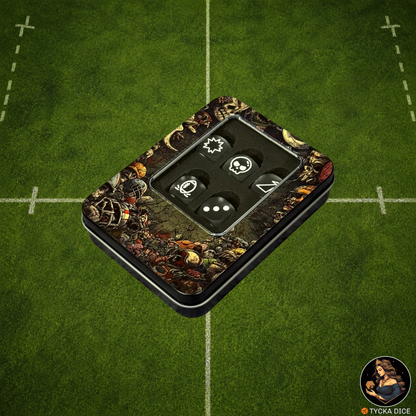 Fantasy Football Dice Translucid Matte Grey - Coach's Box | TYCKA DICE
