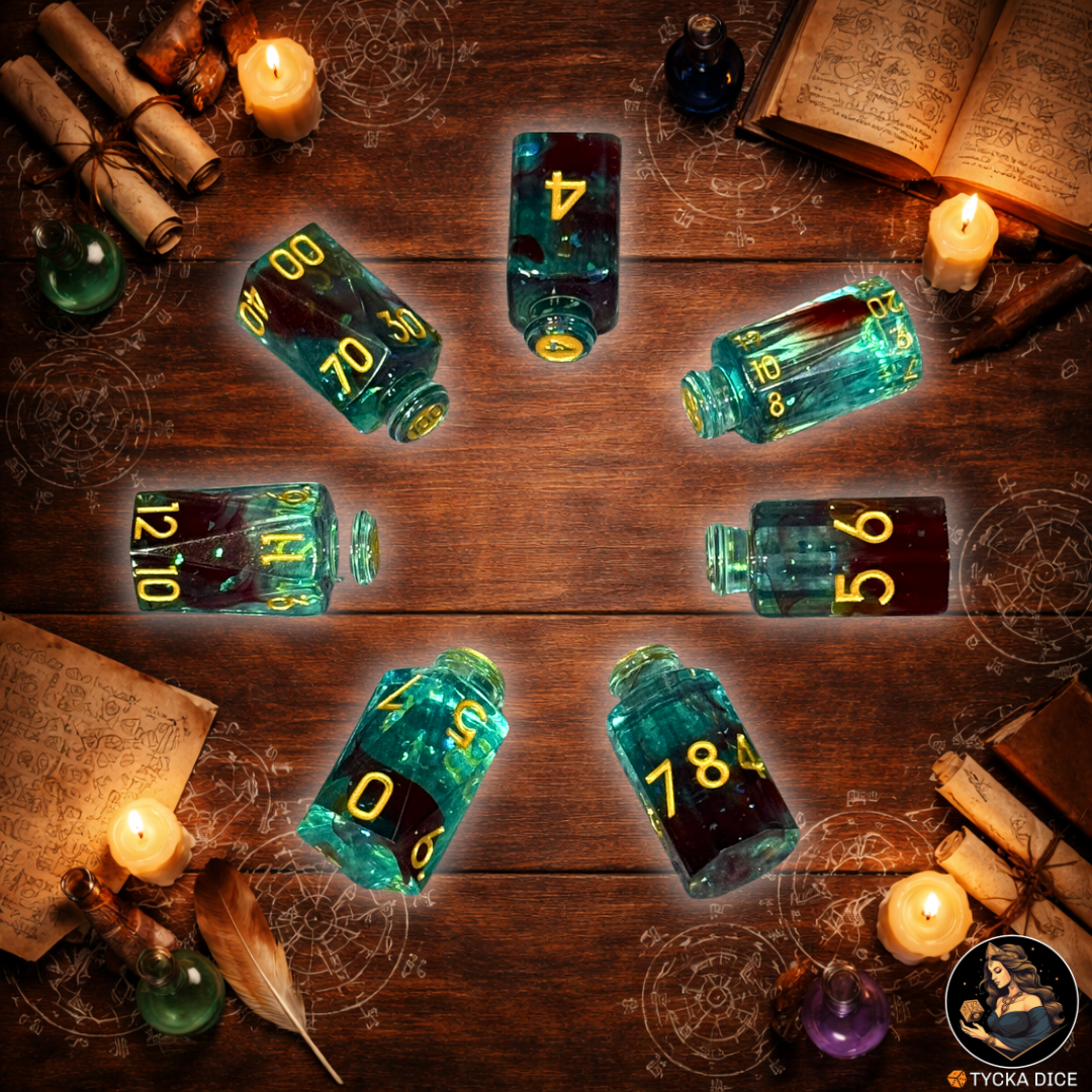 Potion Dice Antidote RPG Dice Set - Full Set | TYCKA DICE