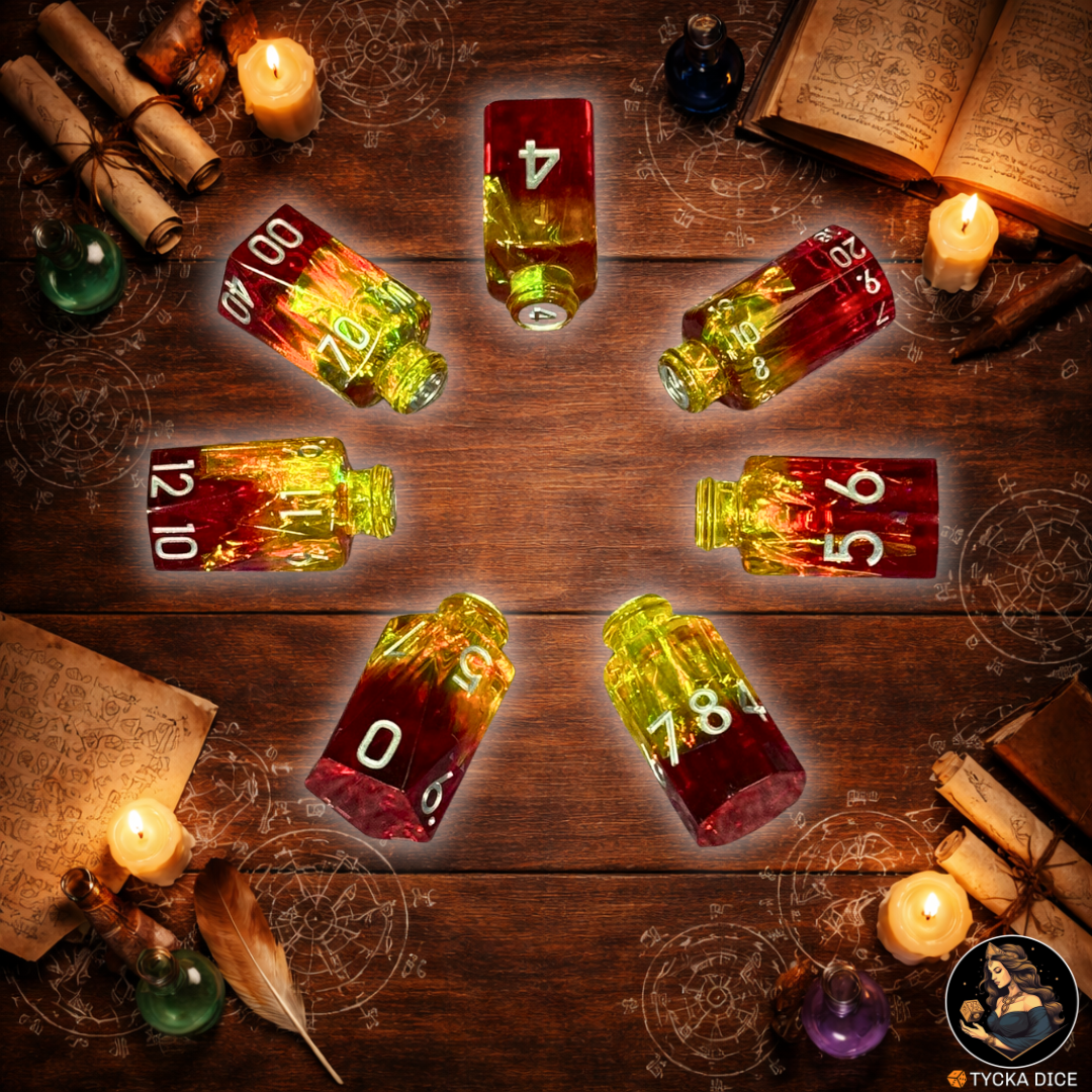 Potion Dice Ignis RPG Dice Set - Full Set | TYCKA DICE