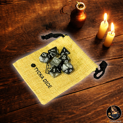 TITANIUM Essentials RPG Dice Set | TYCKA DICE
