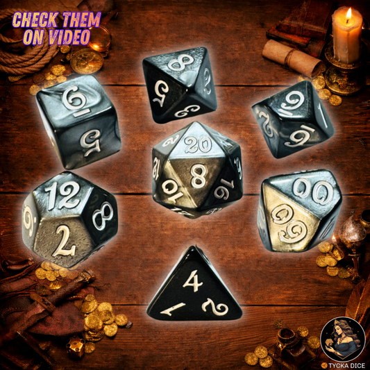 Essentials RPG Dice – Titanium Dice Set