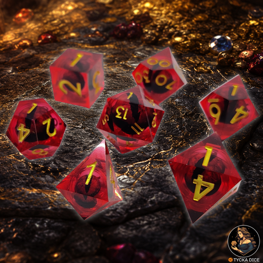 SMAUG Liquid Core Eye RPG Dice Set | TYCKA DICE
