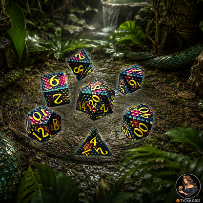 NAGA Metal RPG Dice Set | TYCKA DICE