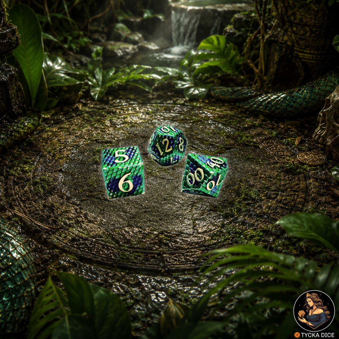 NAIAD Metal RPG Dice Set | TYCKA DICE