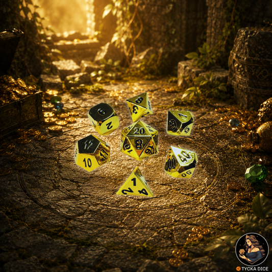 MIDAS Metal RPG Dice Set | TYCKA DICE
