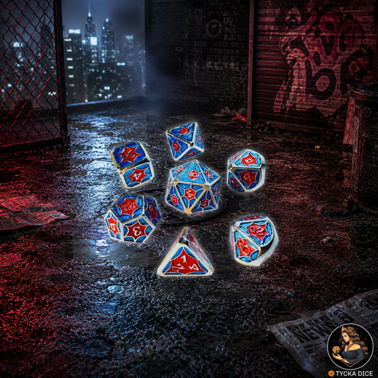 SPIDEY Metal RPG Dice Set | TYCKA DICE