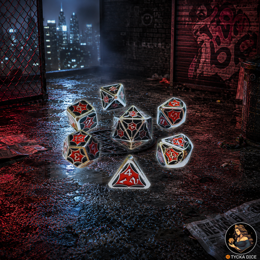 LOLTH Metal RPG Dice Set | TYCKA DICE