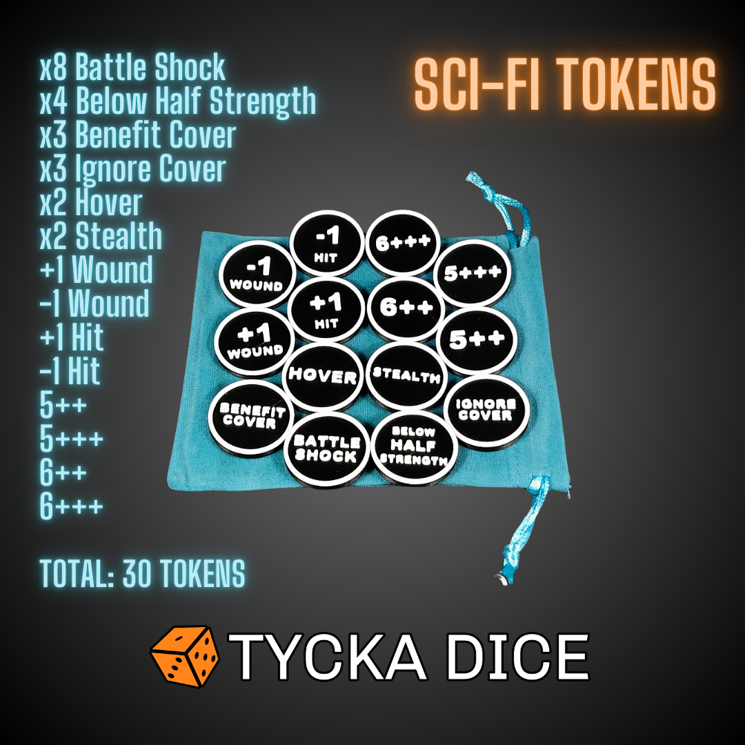 3D - SCI-FI 30 Tokens - BLACK