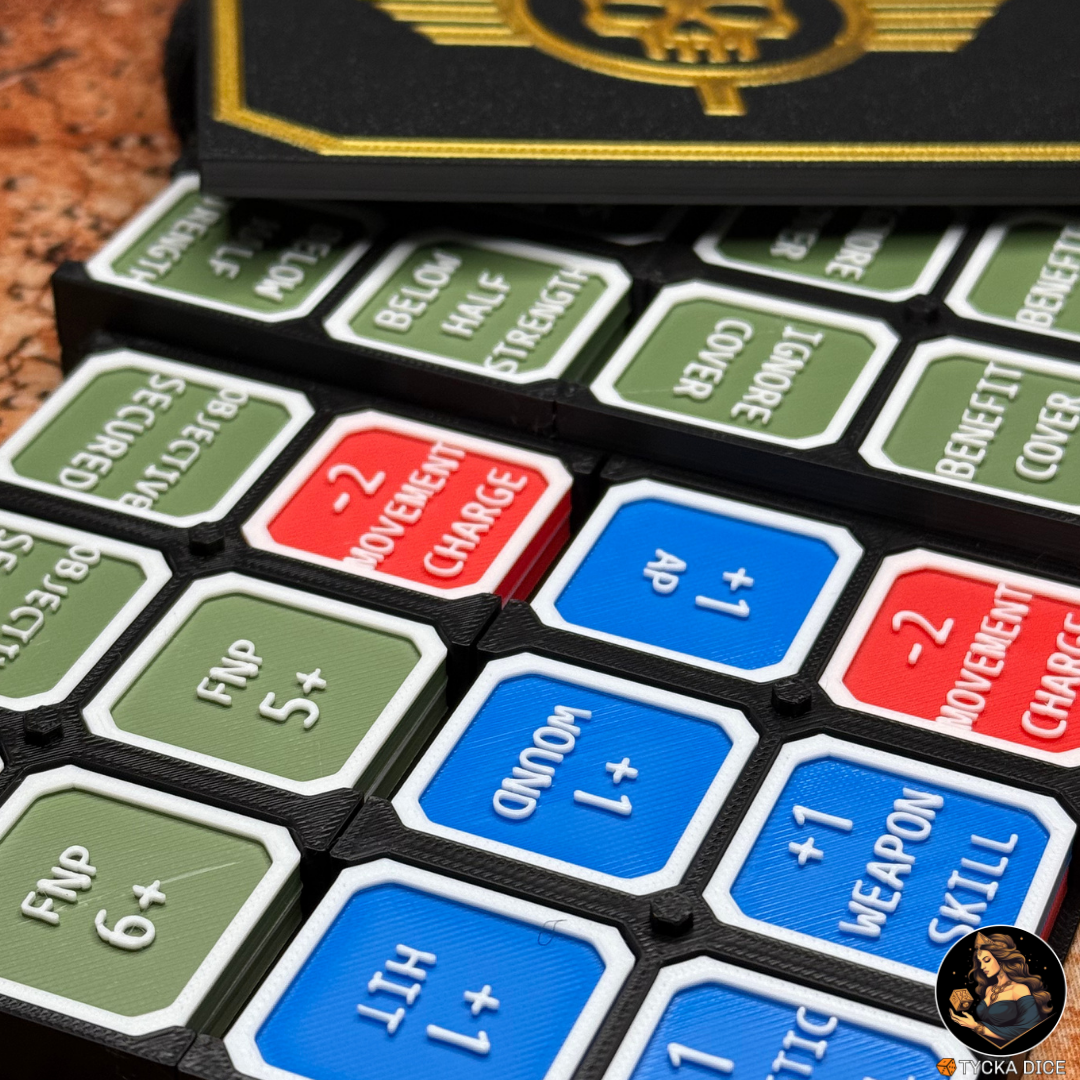 Sci-Fi Core Set – Token Box System (48 Tokens)