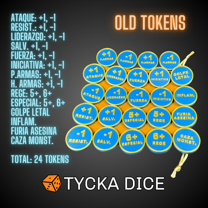 3D - TOKENS - OLD | 24 PACK | ESP