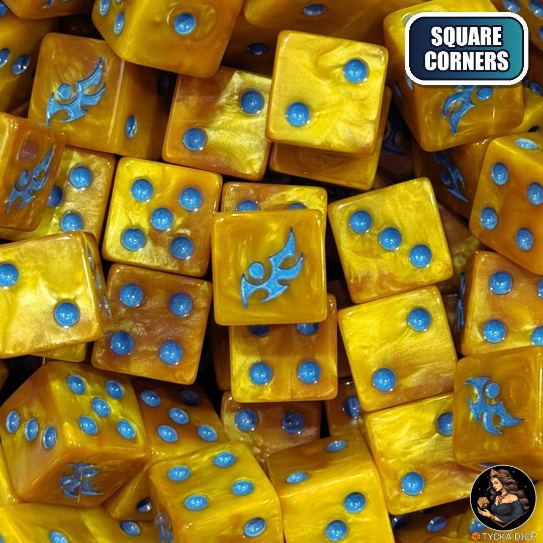 Aethra Dice Set — sci-fi wargame dice, square corners | TYCKA DICE