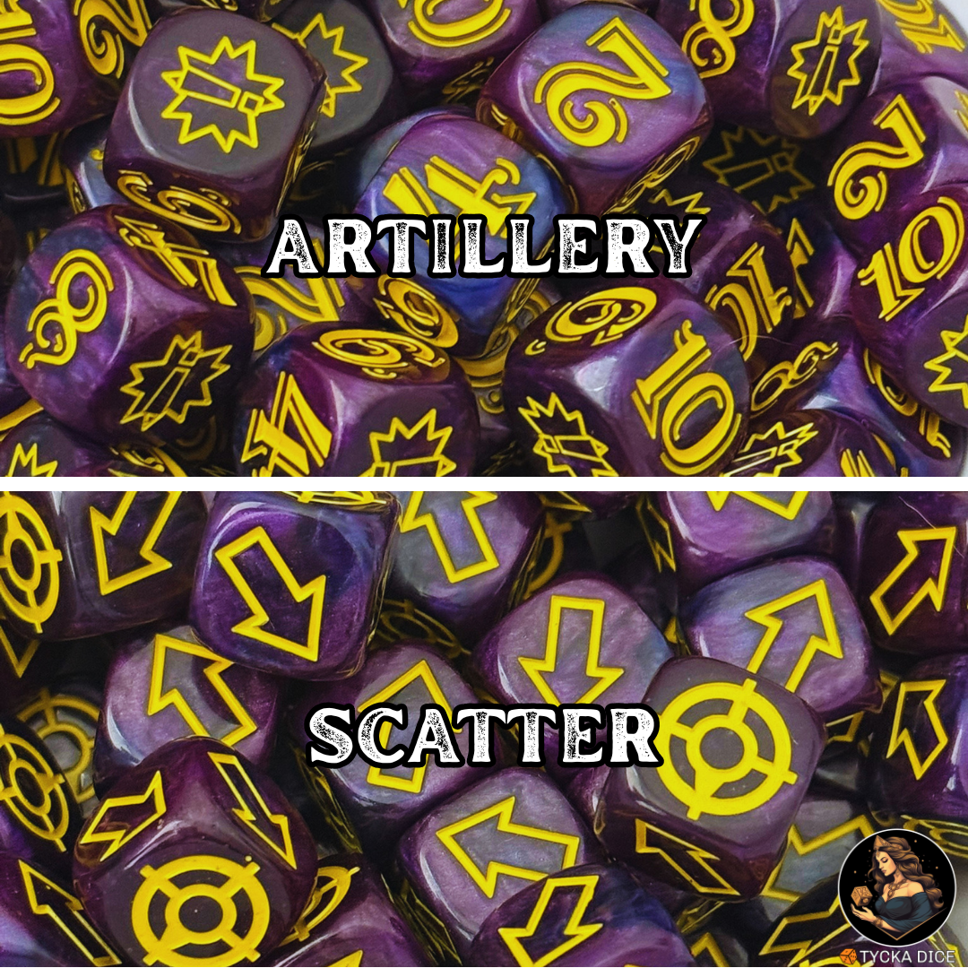 ACC - Artillery & Scatter Combo Pack - PURPLE | TYCKA DICE
