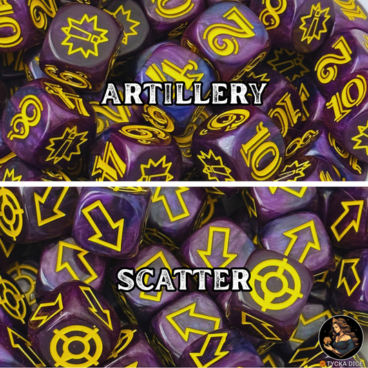 ACC - Artillery & Scatter Combo Pack - PURPLE | TYCKA DICE