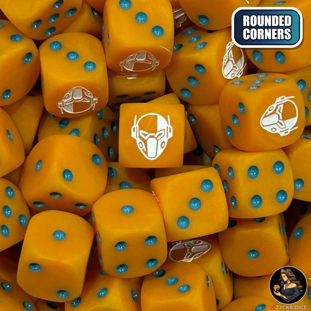 Axion Dice Set — sci-fi wargame dice, rounded corners | TYCKA DICE