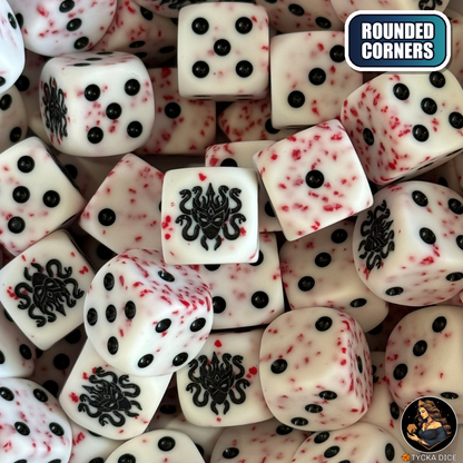 Bloody Amazons Dice Set — wargame dice, rounded corners | TYCKA DICE
