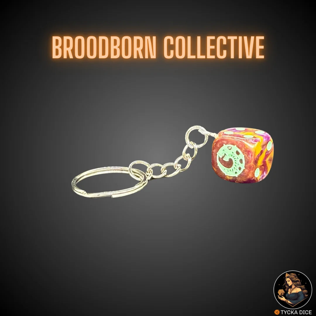 Broodborn keychain – Sci-fi fantasy dice