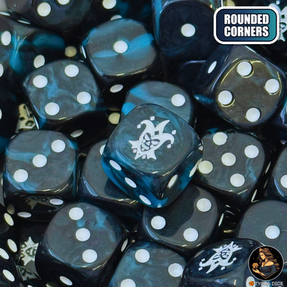 Carnival Dice Set — sci-fi wargame dice, rounded corners | TYCKA DICE