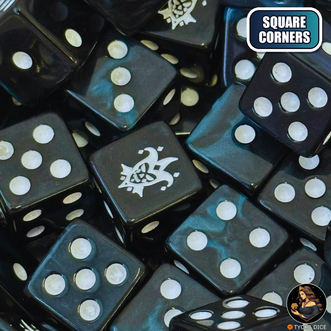 Carnival Dice Set — sci-fi wargame dice, square corners | TYCKA DICE
